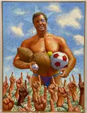 Oh Balls by Tom King, Oil on canvas, sold Feb 2022