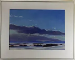 Lone Cloud by Bruce Park, Pastel, sold Feb 2022