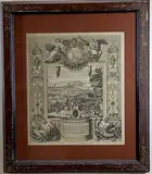 Battle of Malaga by Paul Decker, Lithograph, sold Feb 2022