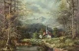 Untitled by Lothar Baumann, Oil on canvas, sold Feb 2022