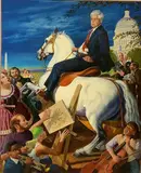 The Knight, Errant by Tom King, Oil on canvas, sold Feb 2022