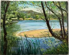 Untitled by Tom King, Oil on canvas, sold Feb 2022