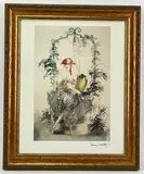 Wishing Well by Louis Icart, Lithograph titled "Wishing Well", sold Mar 2022