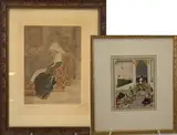 Engelhardt and titled by Edmund Dulac, Mixed media, sold Mar 2022