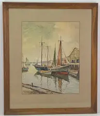 William Ward Jr. by William Ward, Watercolor, sold Mar 2022