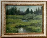 Untitled by George Schwacha Jr., Oil on board, sold Mar 2022