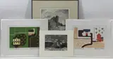 Untitled by Elizabeth Gates, Etching (2) and print (2) grouping, sold Mar 2022
