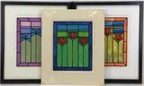 Stained Glass Tulip by Elizabeth Gates, Lithographs (3), sold Mar 2022