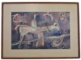 Untitled by Charles Lassiter, Watercolor, sold Mar 2022