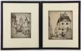 Paris by Bror Julius Olsson Nordfeldt, Etchings, sold Apr 2022