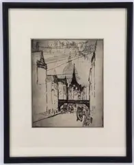 Untitled by Bror Julius Olsson Nordfeldt, Etching, sold Apr 2022