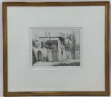 Santa Fe Begger by Bror Julius Olsson Nordfeldt, Etching, sold Apr 2022