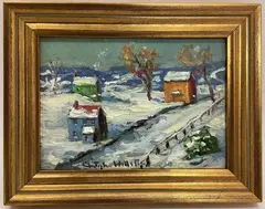 Afternoon Tinicum, Bucks County PA by Christopher G. Willett, Oil on board, sold Apr 2022