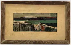 Untitled by Edward Howard Bettes, Oil on board, sold Apr 2022