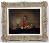 Untitled by Robert H. White, Oil on board, sold May 2022