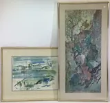 Untitled by Alfred Birdsey, Watercolor, sold May 2022