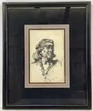 Sincerely Yours, Gerald Cassidy by Gerald Ira Diamond Cassidy, Etching, sold May 2022