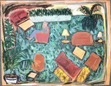Untitled by Jessica Lenard, Oil on paper, sold May 2022