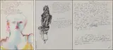 Kitty by Robert Andrew Parker, Watercolor and Pen and Ink on paper, sold May 2022