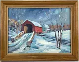 Untitled by Ray Overpeck, Oil on board, sold May 2022