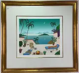 Barbuda Caribbean Daydreams by Thomas Frederick McKnight, Lithograph, sold May 2022