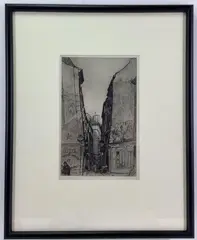 Untitled by Bror Julius Olsson Nordfeldt, Etching, sold May 2022