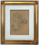 Les Petits Levers by Henri de Toulouse-Lautrec, Lithograph titled "Les Petits Levers" from satirical magazine "Le Rire", sold Jul 2022