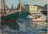Glowater by Ottmar F. von Fuehrer, Oil on board, sold Jul 2022