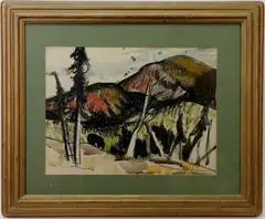 Untitled by James Floyd Clymer, Watercolor, sold Jul 2022