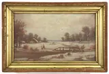 Untitled by Lemuel L. Lowell, Oil on board, sold Jul 2022