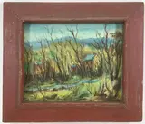 Bethlehem Countryside by Caroline Jobbins, Oil on canvas, sold Jul 2022