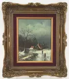Untitled by Hendrik Breedveld, Oil on board, sold Jul 2022