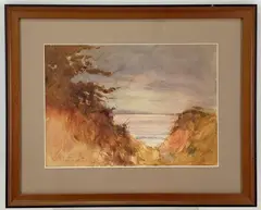 Leslie W. Lee Santa Barbara Cal by Leslie William Lee, Watercolor, sold Aug 2022
