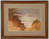 Leslie W. Lee Santa Barbara Cal by Leslie William Lee, Watercolor, sold Aug 2022