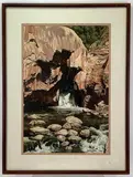 Soda Dam New Mexico by James Ingraham, Watercolor, sold Aug 2022