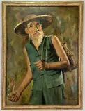 W.H. Chan by Wahso Chan, Oil on canvas, sold Aug 2022