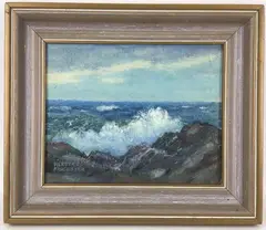 Untitled by Herbert Foerster, Oil on board, sold Sep 2022