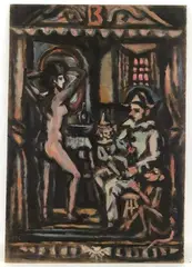 Untitled by Frederick Childs, Oil on board, sold Sep 2022