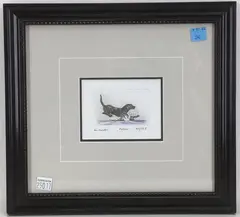 Fetch by Al Barker, Etching, sold Sep 2022