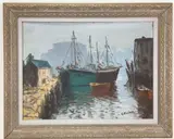 Untitled by Cesare A. Ricciardi, Oil on board, sold Sep 2022