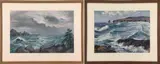 Rough Water in Oregon by Harry Louis Stevens, Watercolors, sold Sep 2022