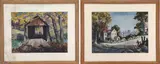 The Bridge by Harry Louis Stevens, Watercolor (2), sold Sep 2022