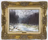 Fullesburg Woods by Dusan Ciran, Oil on canvas, sold Oct 2022