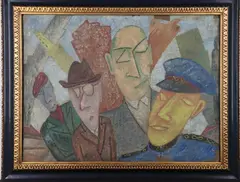 Untitled by Ben Shahn, Pastel on paper, sold Nov 2022