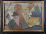 Untitled by Ben Shahn, Pastel on paper, sold Nov 2022