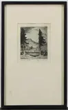 Black Lake by Lyman Byxbe, Etching, sold Nov 2022