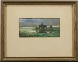 Untitled by William Louis Sonntag Jr., watercolor on paper, sold Nov 2022