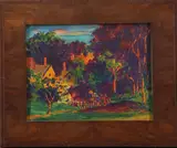 A last glow by Edwin Swift Clymer, Watercolor, sold Nov 2022