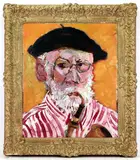 Untitled by Elnora "Nora" Hauser, OIl on board, sold Nov 2022