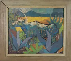 Untitled by Elnora "Nora" Hauser, Oil on board, sold Nov 2022